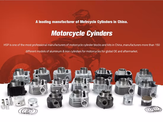 50cc/100cc/125cc/150cc/200cc Engine Parts for Honda/Suzuki/YAMAHA/Bajaj Motorcycle/Scooter/Dirt Bike/Tricycle/3 Wheel Motorcycles Spare Parts Cylinder